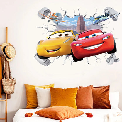 Kinder Muursticker Disney Cars voor Jongenskamer