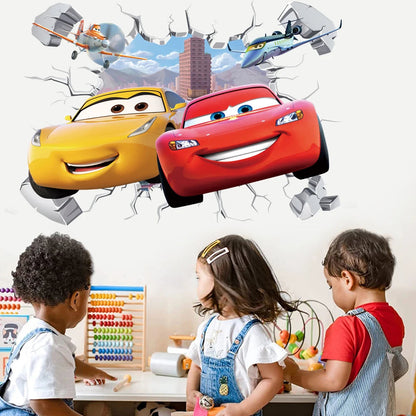 Kinder Muursticker Disney Cars voor Jongenskamer