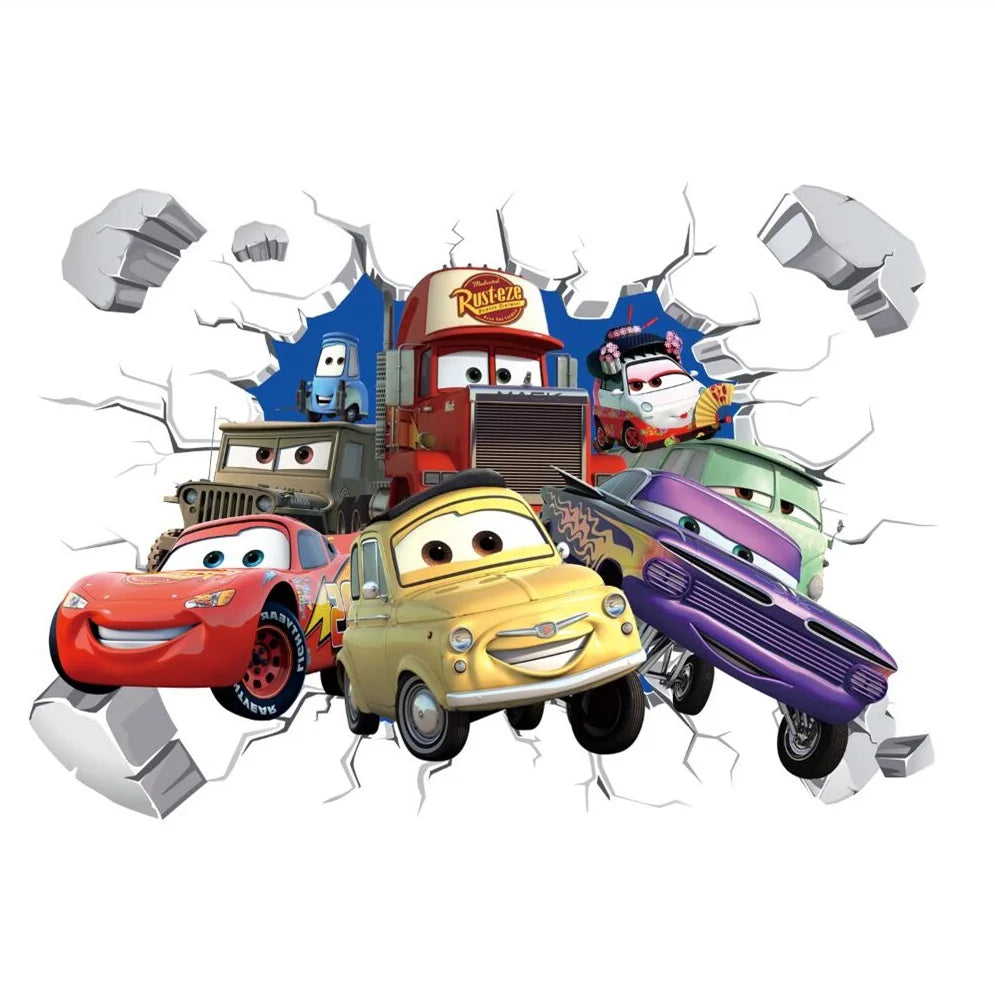 Kinder Muursticker Disney Cars voor Jongenskamer