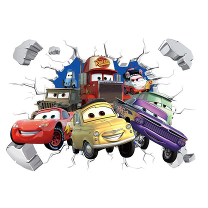 Kinder Muursticker Disney Cars voor Jongenskamer