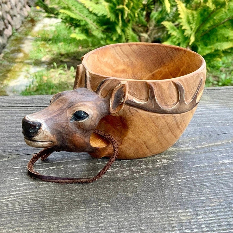 Houten Koffiemok voor Kamperen en Dagelijks Gebruik