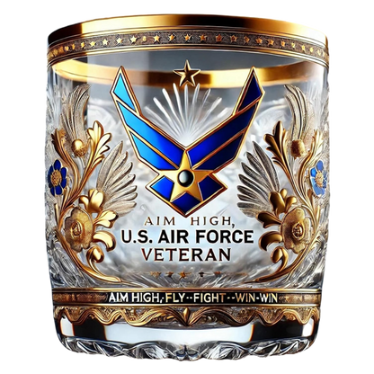 Gegraveerd Drinkglas Veteran Eerbetoon Geschenk