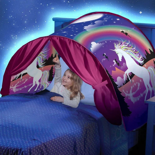 Kinderbedtent Magisch Speelhuis met Gemakkelijke Installatie - Velinix