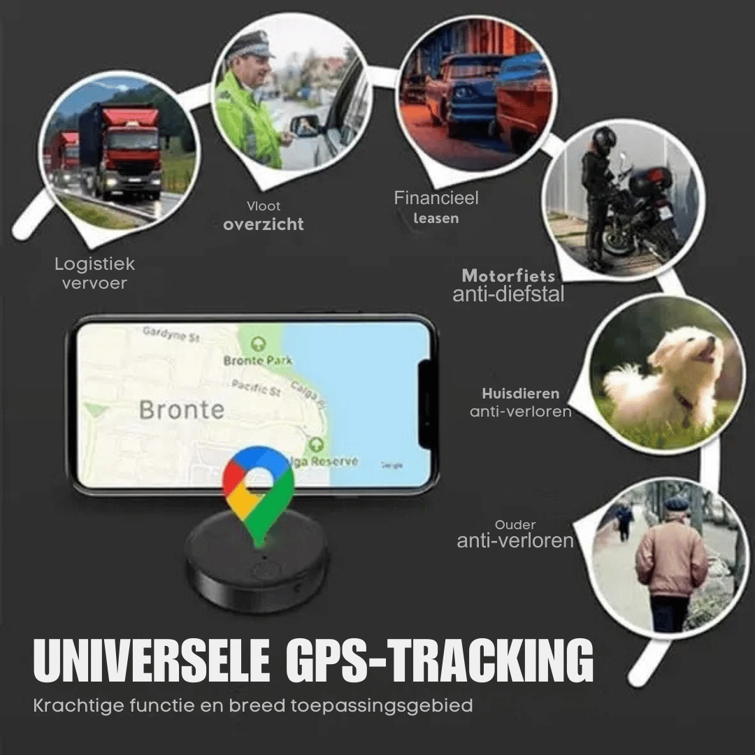 Mini GPS Tracker Set van 3 voor Auto en Sleutels