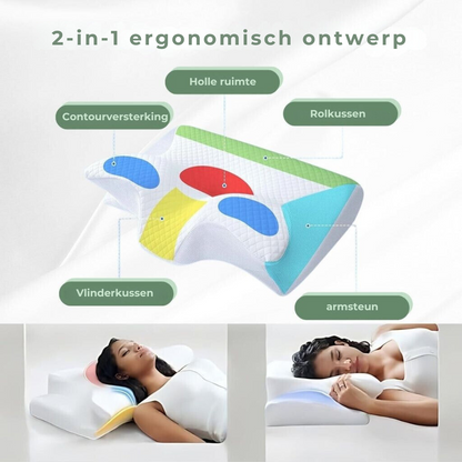 Orthopedisch Kussen voor Nekpijn met Geheugen Schaum
