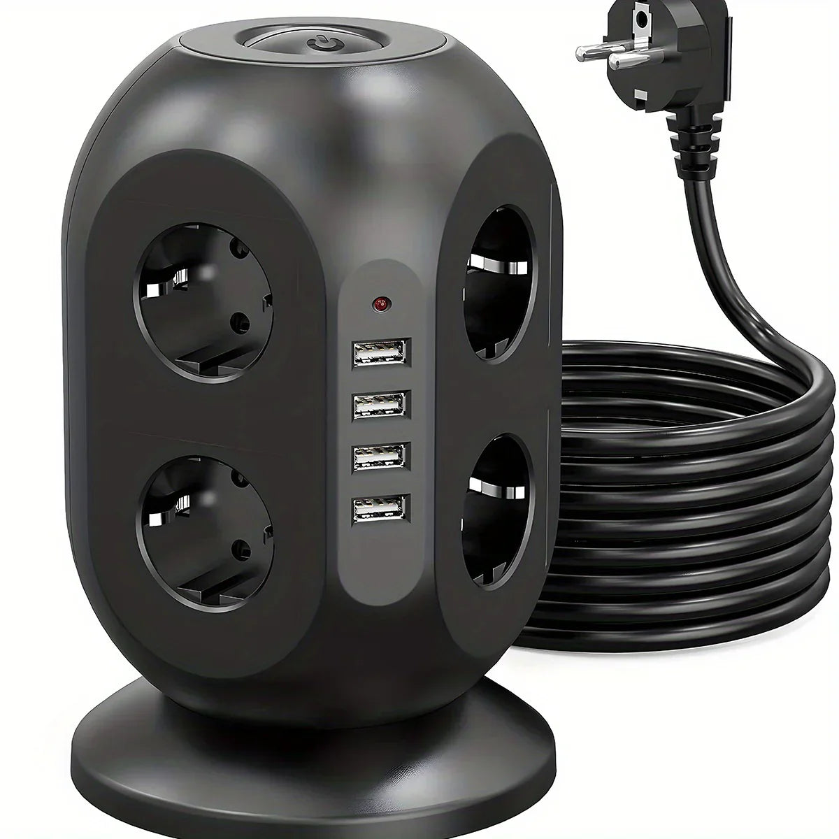 Dynabright™ Stekkertoren | 8 Stopcontacten & 4 USB-Poorten