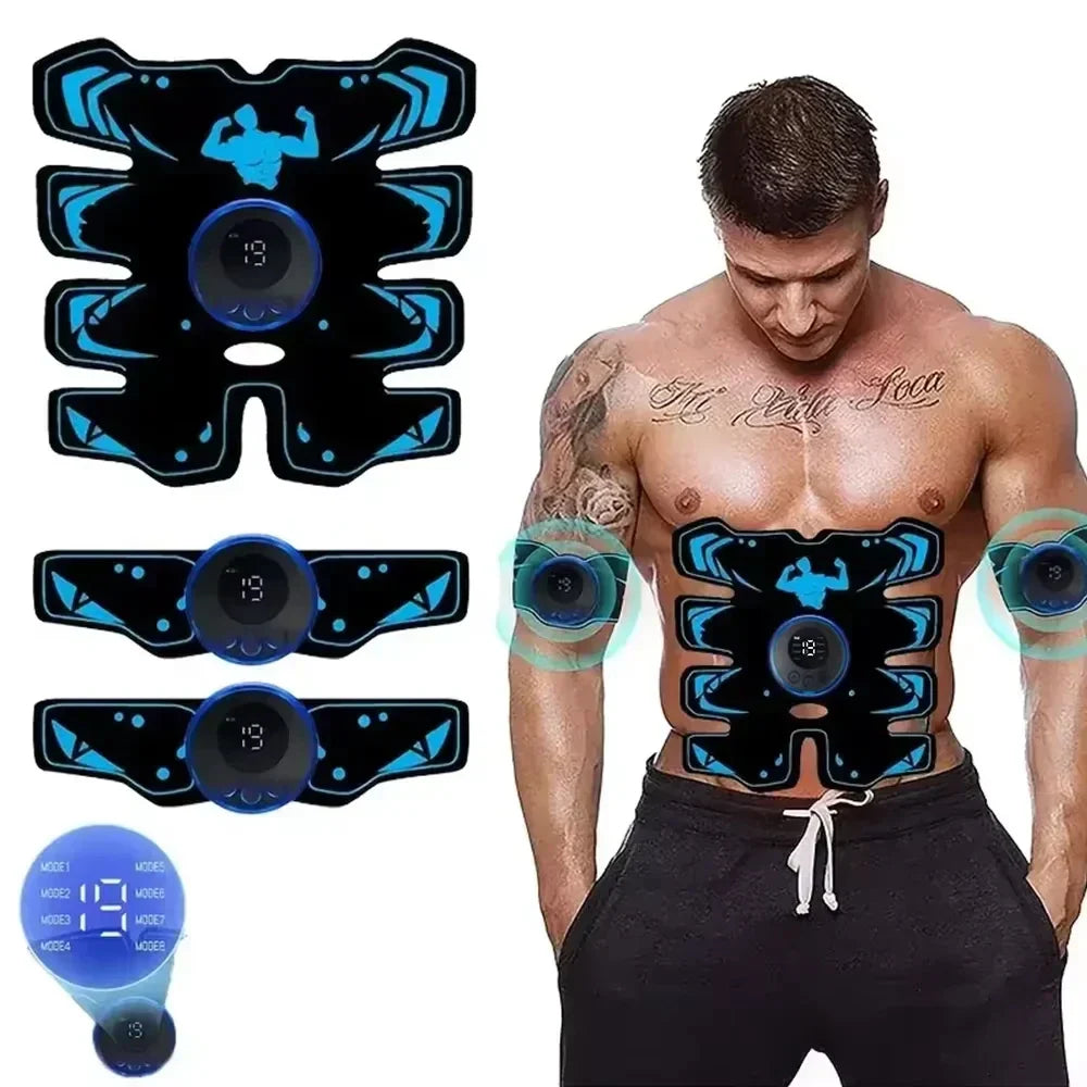 EMS-Muskelstimulator für Bauch und Arme – kabelloses 3-in-1-Trainingspad 6