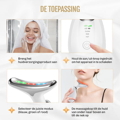 Faceliftapparaat 7-in-1 Anti-Rimpel Huidverzorging met EMS