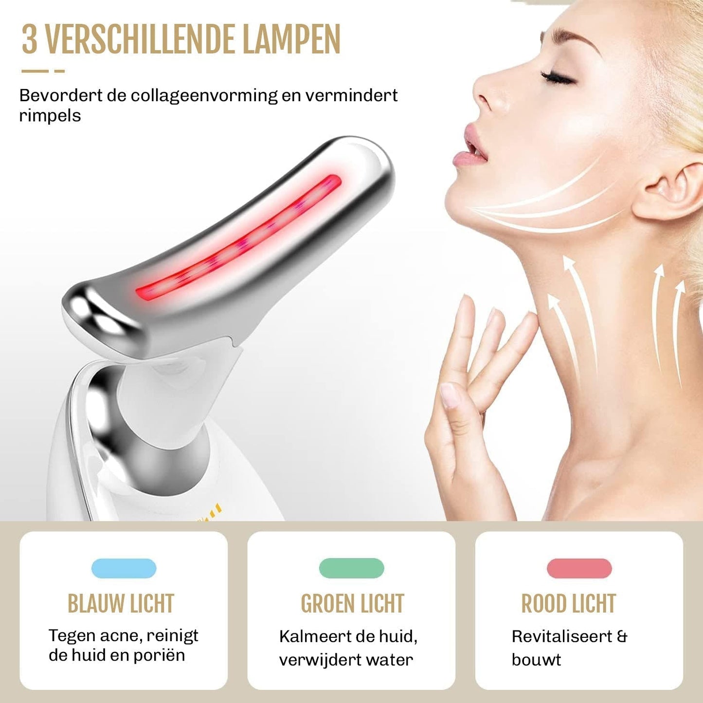 Faceliftapparaat 7-in-1 Anti-Rimpel Huidverzorging met EMS