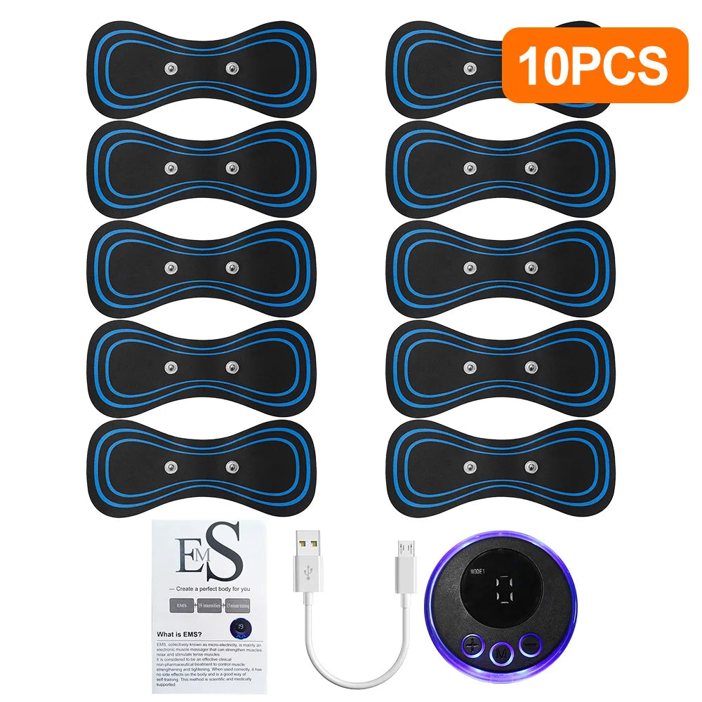 EMS Mini-Nackenmassagegerät mit 8 Modi und 19 Intensitätsstufen für effektive Muskelentspannung 9