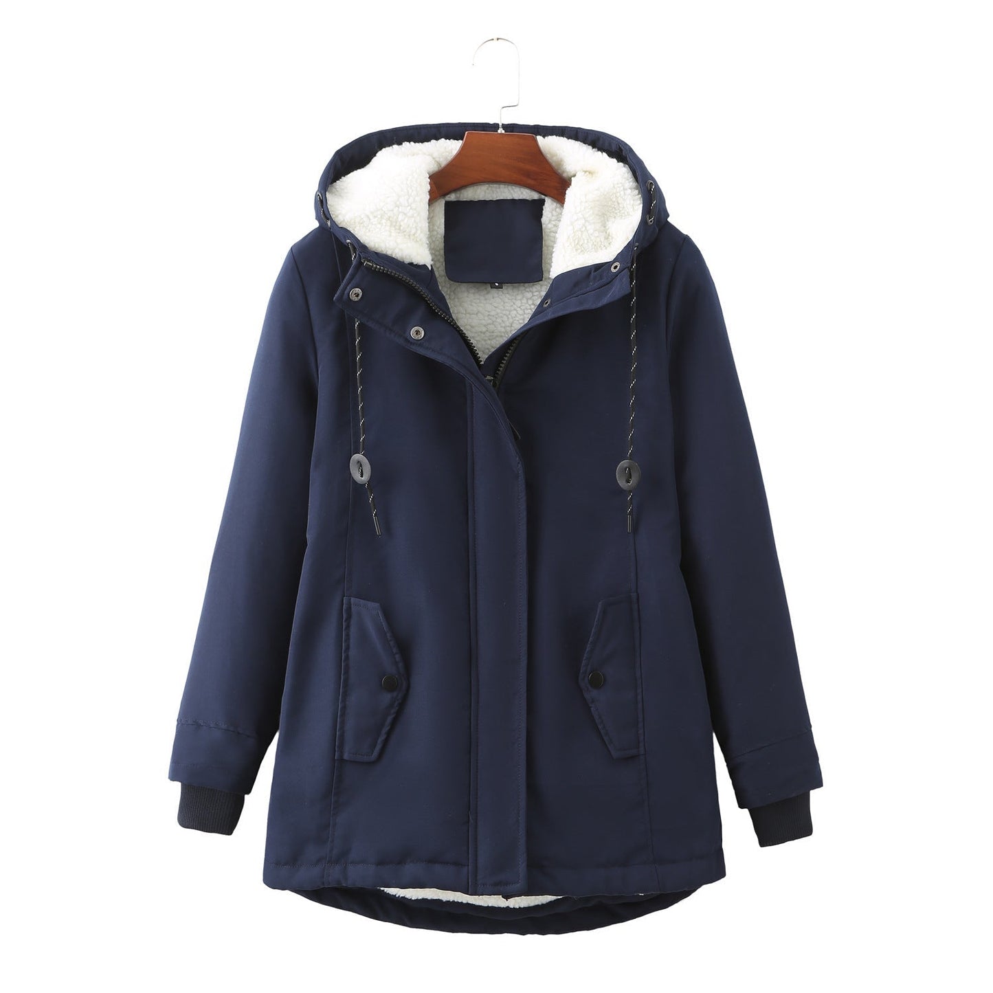 EVIE | Warme Hooded Jas voor Dames