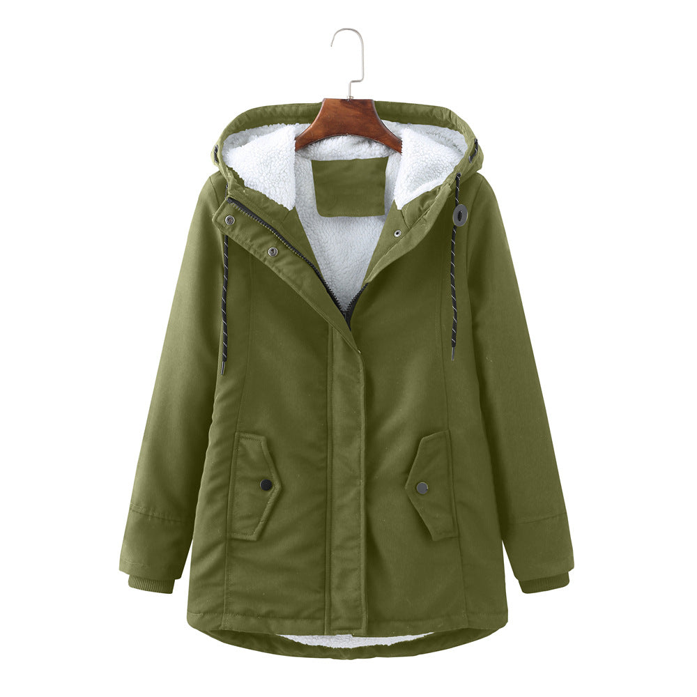 EVIE | Warme Hooded Jas voor Dames