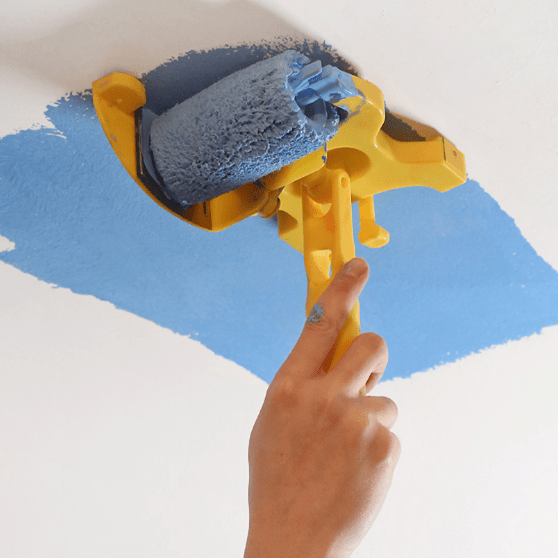 Draaibare Verf Roller Set met 3 Extra Rollers voor Gemakkelijk Schilderen