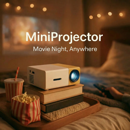 Compacte Mini Projector voor Groot Scherm tot 120 inch met HDMI en USB