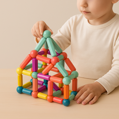 Magnetisch Bouwspeelgoed Educatief Constructie Speelset