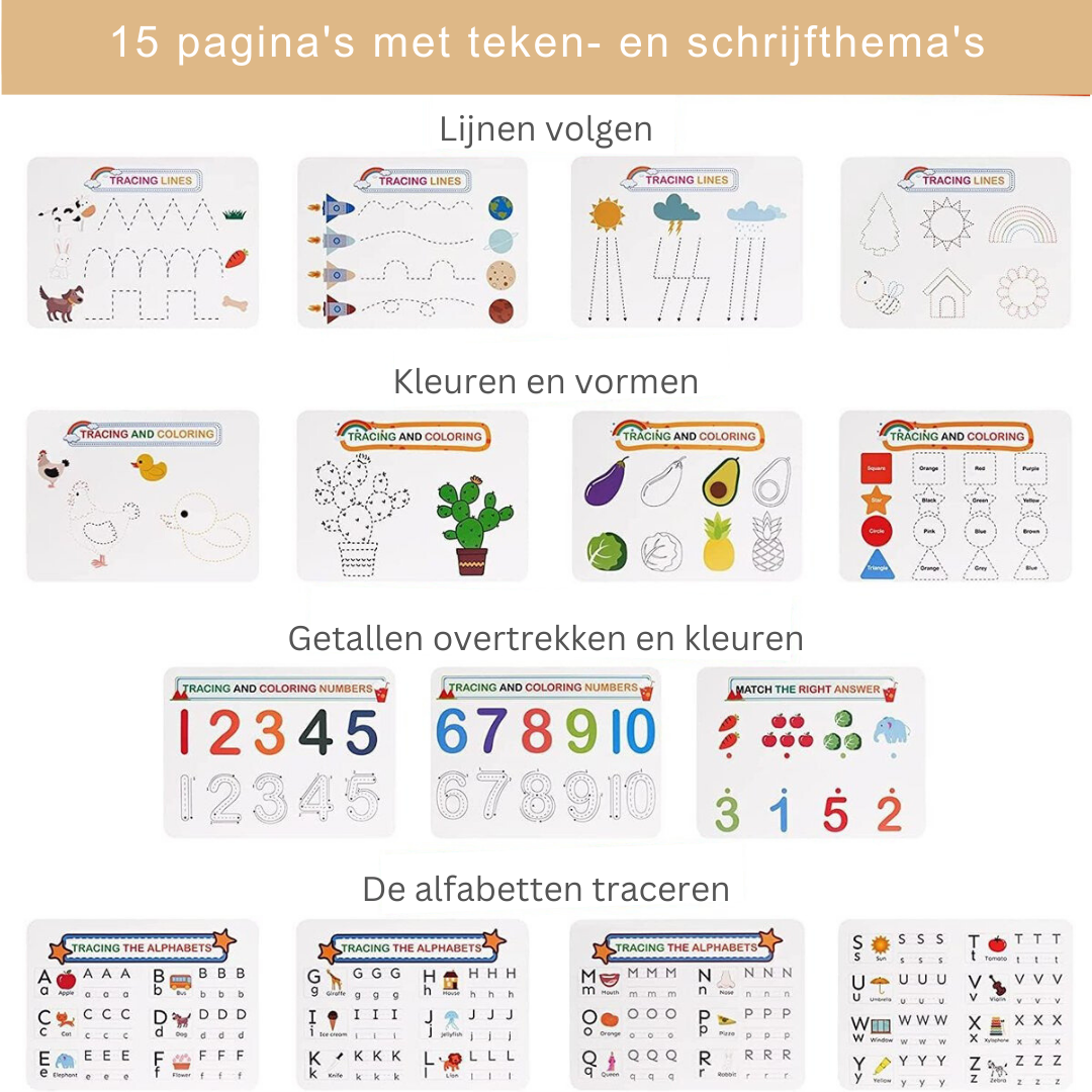 Educatief Speelgoed voor Kinderen Leer en Ontdek Set
