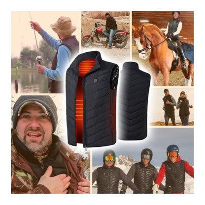 Verwarmde Vest Waterdicht Unisex met Gratis Zelfverwarmende Sokken