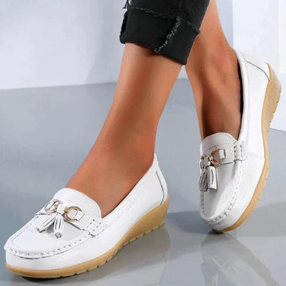 EleganceEase™ Orthopedische Leren Loafers – Stijlvol & Comfortabel
