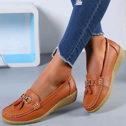 EleganceEase™ Orthopedische Leren Loafers – Stijlvol & Comfortabel