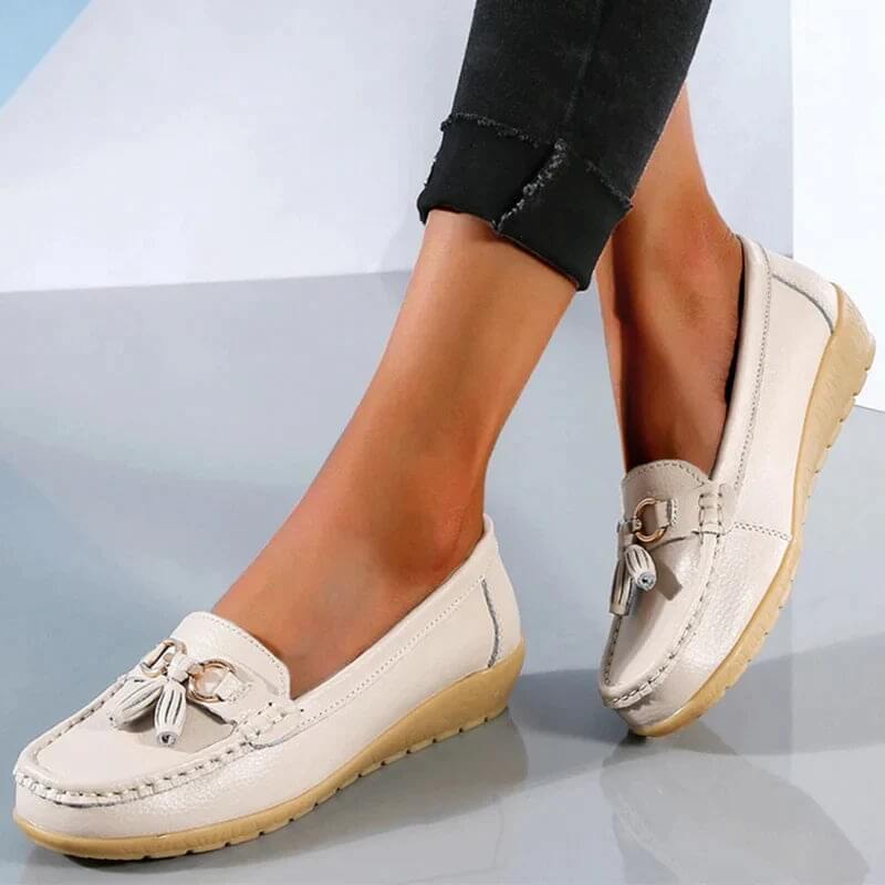 EleganceEase™ Orthopedische Leren Loafers – Stijlvol & Comfortabel