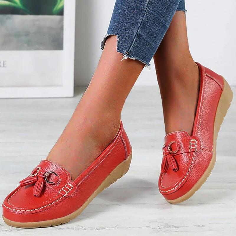 EleganceEase™ Orthopedische Leren Loafers – Stijlvol & Comfortabel