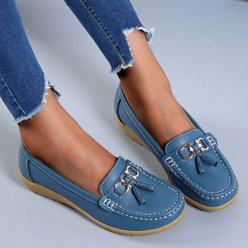 EleganceEase™ Orthopedische Leren Loafers – Stijlvol & Comfortabel