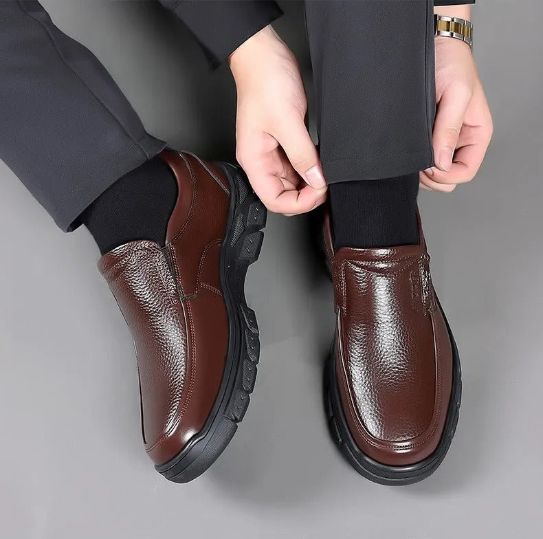 EleganceFlex™ - Tijdloze Leren Schoenen voor Heren