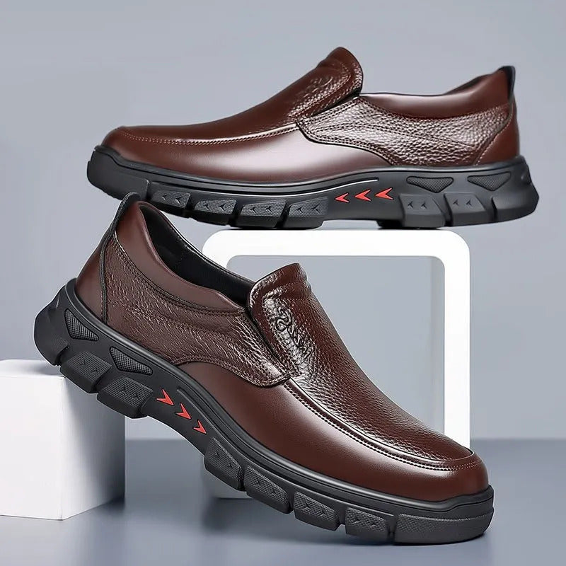EleganceFlex™ - Tijdloze Leren Schoenen voor Heren