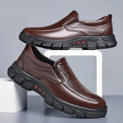 EleganceFlex™ - Tijdloze Leren Schoenen voor Heren