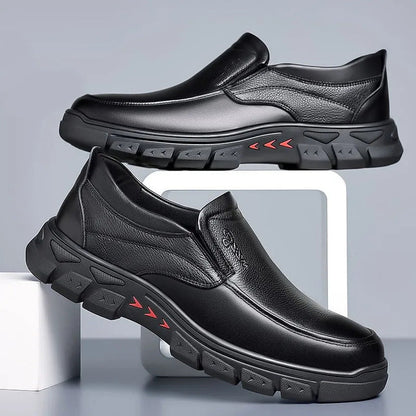 EleganceFlex™ - Tijdloze Leren Schoenen voor Heren