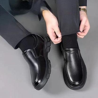 EleganceFlex™ - Tijdloze Leren Schoenen voor Heren