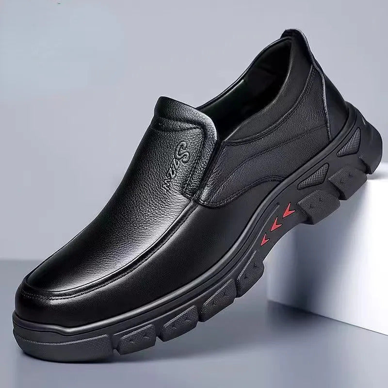 EleganceFlex™ - Tijdloze Leren Schoenen voor Heren