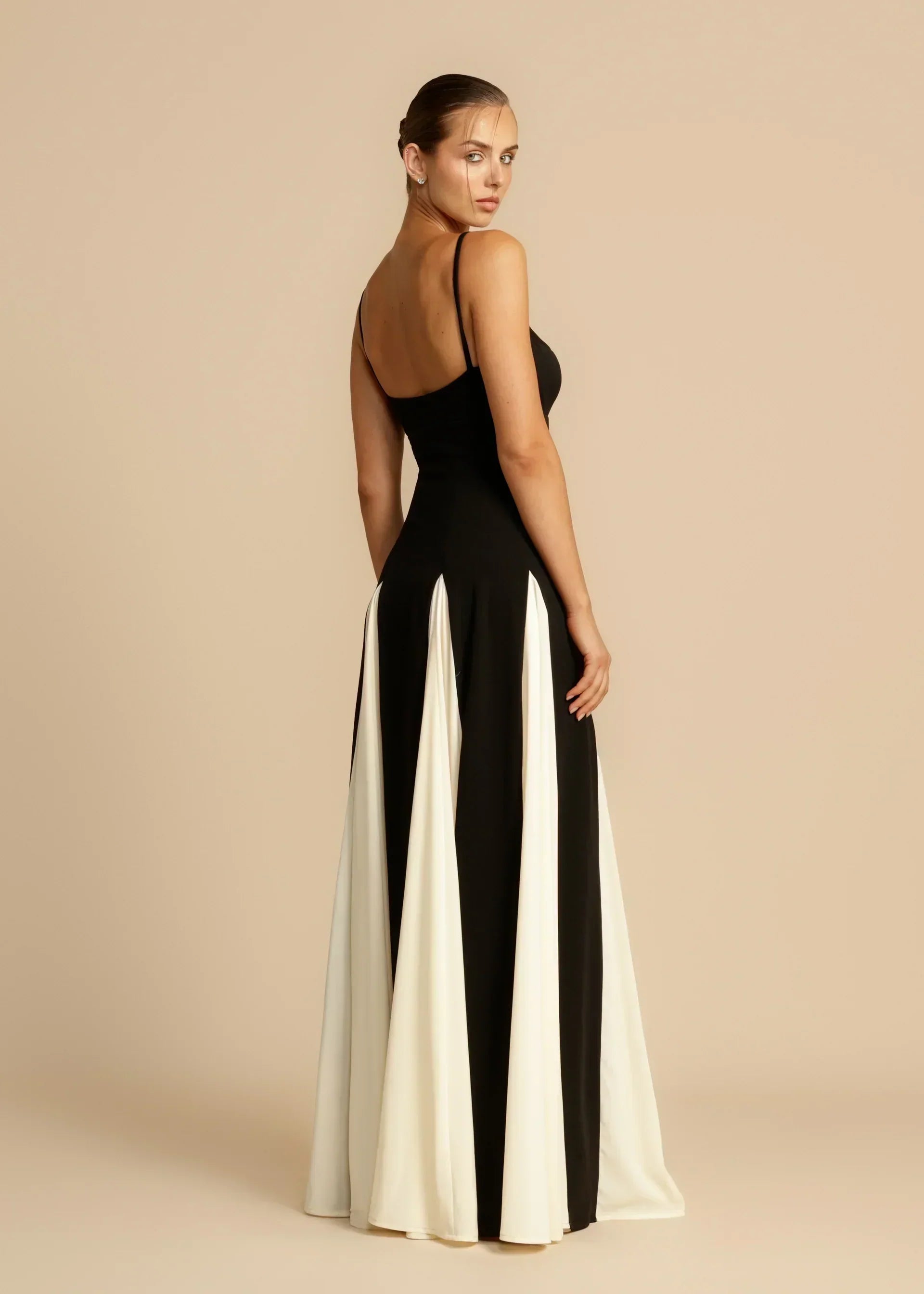 Elega™ – Dames Lange Maxi Jurk met Gewatteerde Bh-Cups en Inclusieve Pasvorm