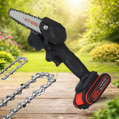 Accu Kettingzaag Handzaag Compact voor Snoeien en Tuinonderhoud