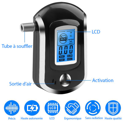 Elektronische ademtest - Ademtestapparaat met LCD-display 3