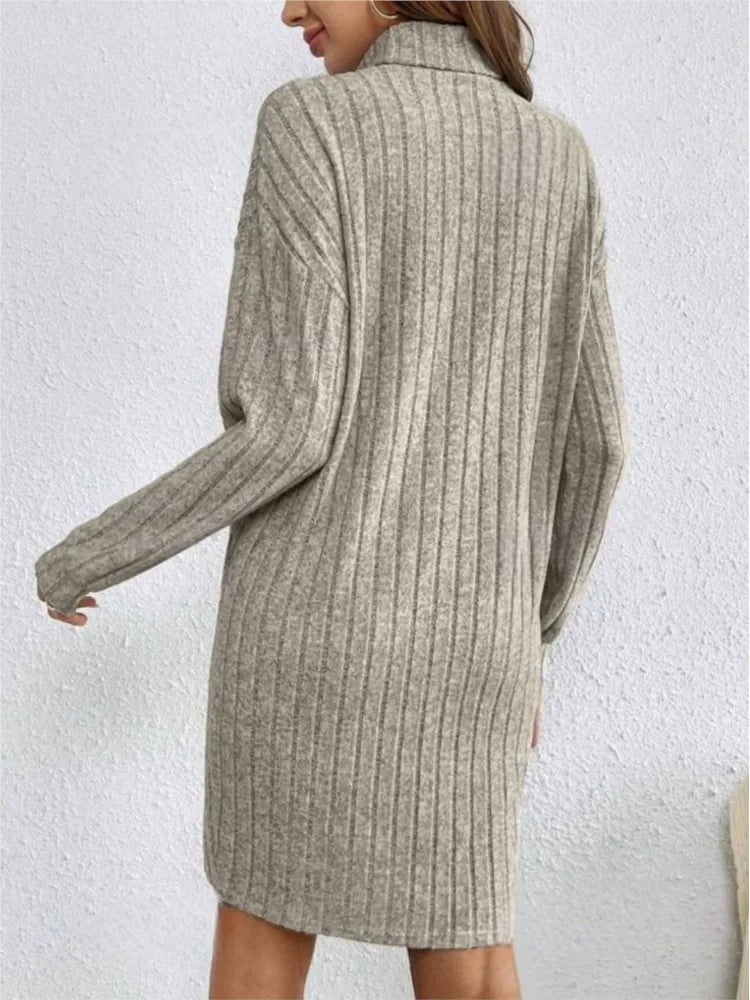 Eliana™ – Dames Jurk van Zachte Gebreide Stof Warm en Comfortabel