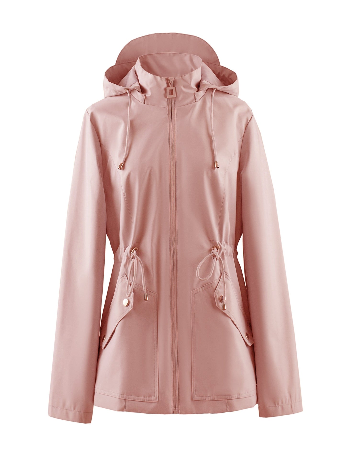 Waterdichte Jas met Capuchon voor Vrouw Elegant en Functioneel