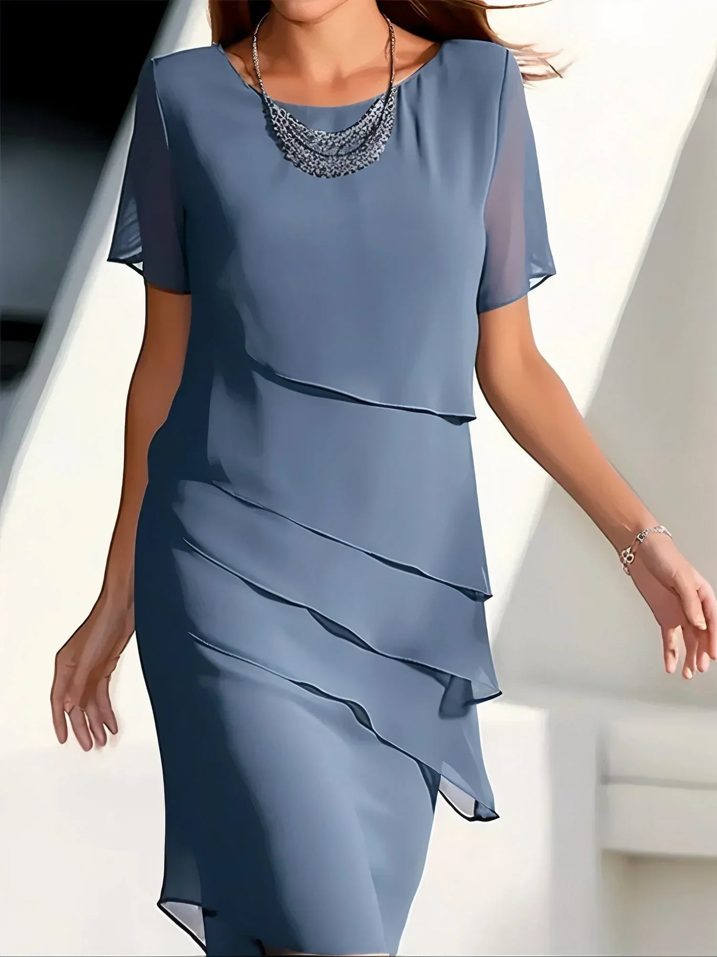 Emma™ – Dames Cocktailjurk met Tijdloos Ontwerp en Comfortabele Pasvorm