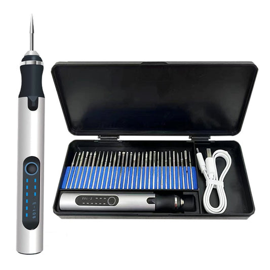EngraveMaster™ - Professionele Draadloze Graveerpen voor Hout, Glas & Metaal