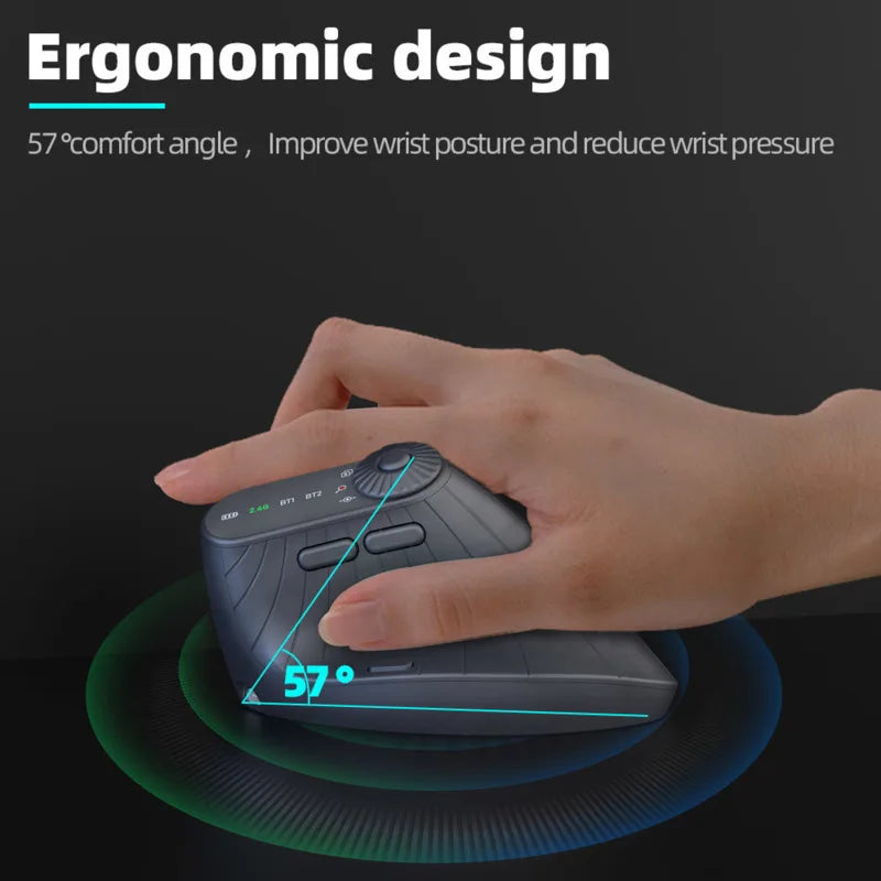 Ergonomische Muis Bluetooth Oplaadbaar Verticaal Design