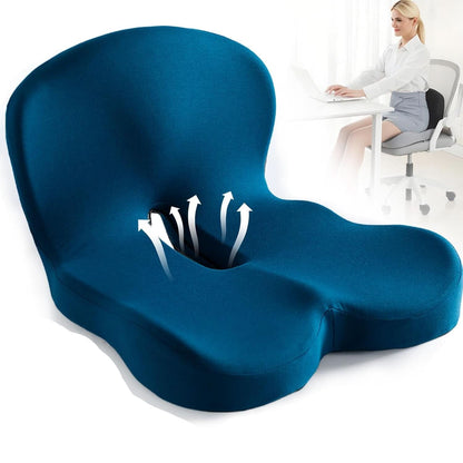 Zitkussen Memory Foam U-Vorm Antislip en Wasbaar