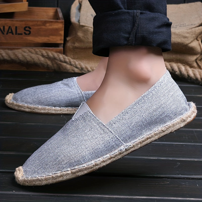 EspadriFlex™ – Comfortabele Canvas Espadrilles voor Heren