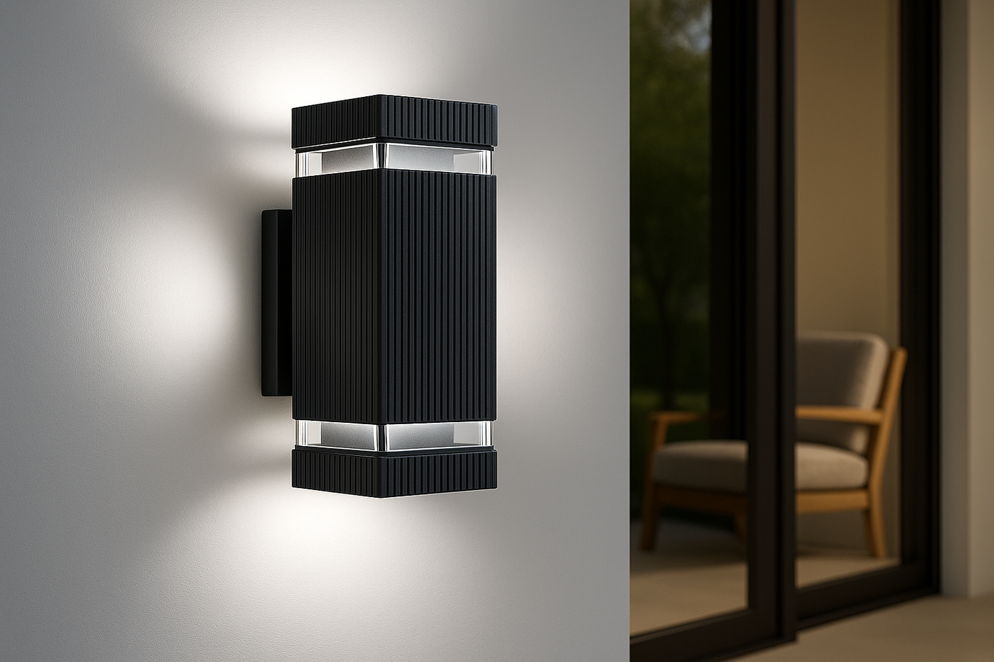 Buitenlamp Up Down Zwart Waterdicht LED