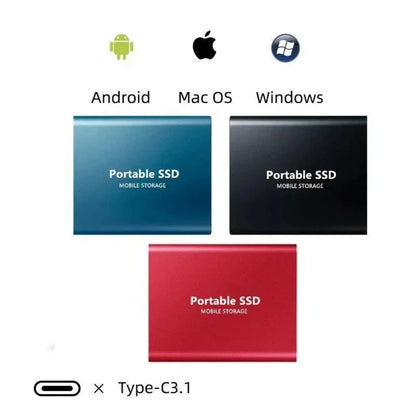Snelle Externe SSD 512GB USB C Opberging