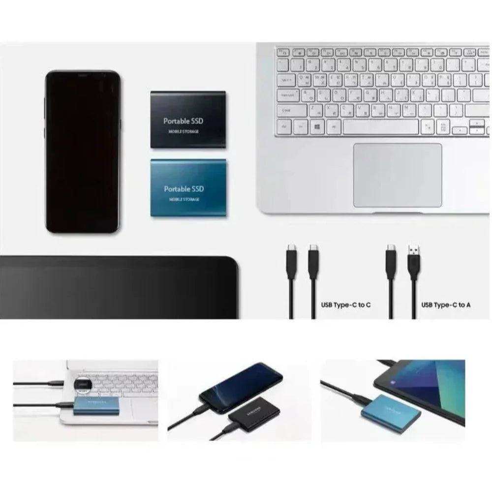 Snelle Externe SSD 512GB USB C Opberging