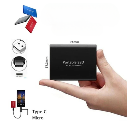 Snelle Externe SSD 512GB USB C Opberging