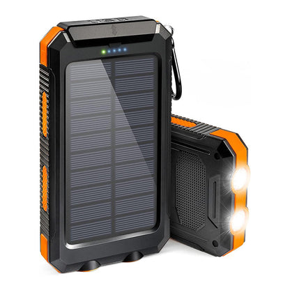 Externe batterij met zonneoplader voor mobiele telefoons 0