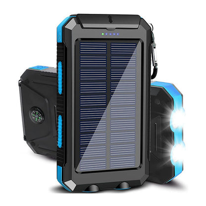 Externe batterij met zonneoplader voor mobiele telefoons 7