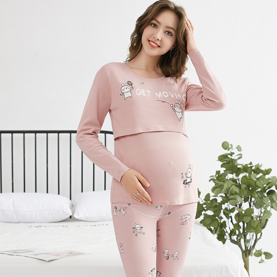 Zwangerschaps Pyjama Zacht en Comfortabel voor Dames