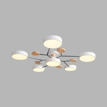 Ronde LED Plafondlamp Modern Woonkamer Lamp Dimbaar
